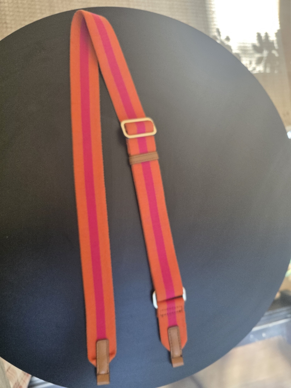 Mark & Graham Adjustable Bag Strap in Orange and Pink Amazing Quality
